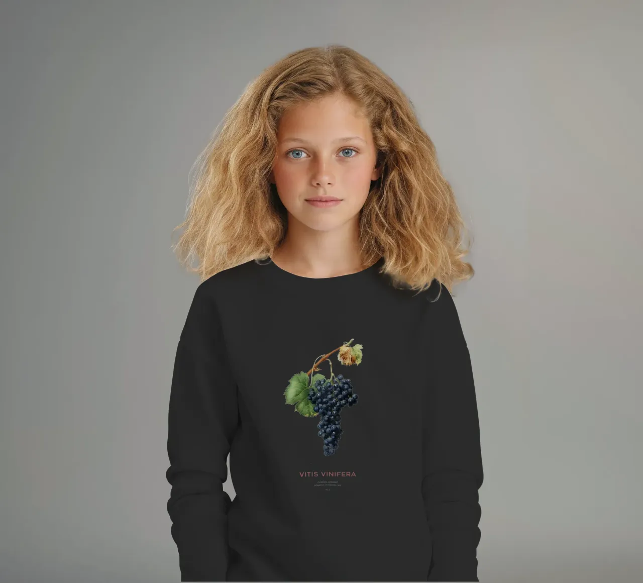 Vite d'uva o Vitis Vinifera felpa bambino da Vintagrafica