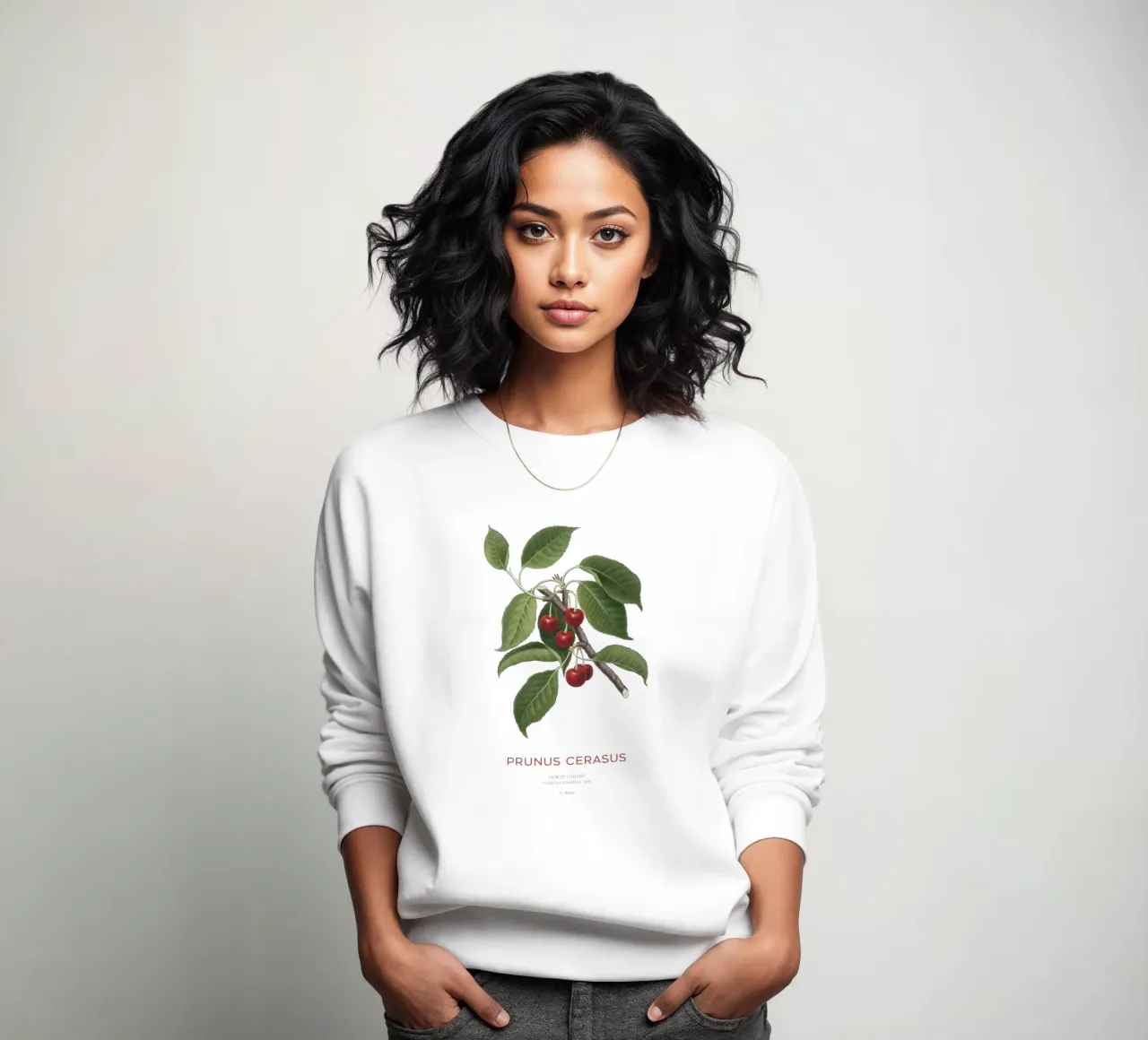 Sauerkirsche oder Prunus Сerasus Sweatshirt von Vintagrafica