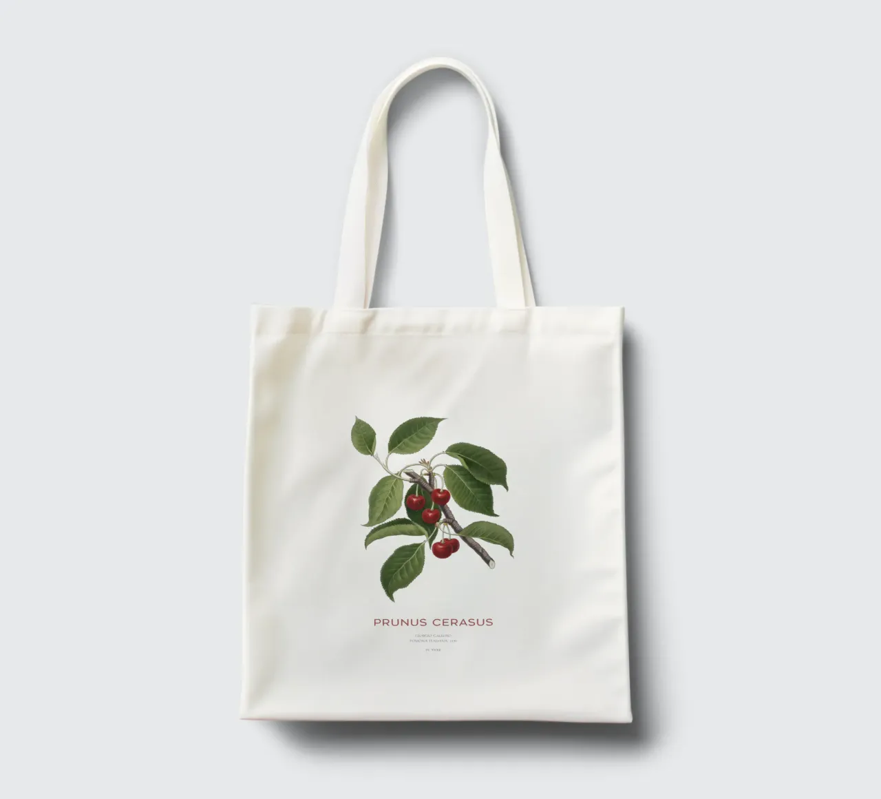 Zure kers of Prunus Сerasus jute draagtas van Vintagrafica