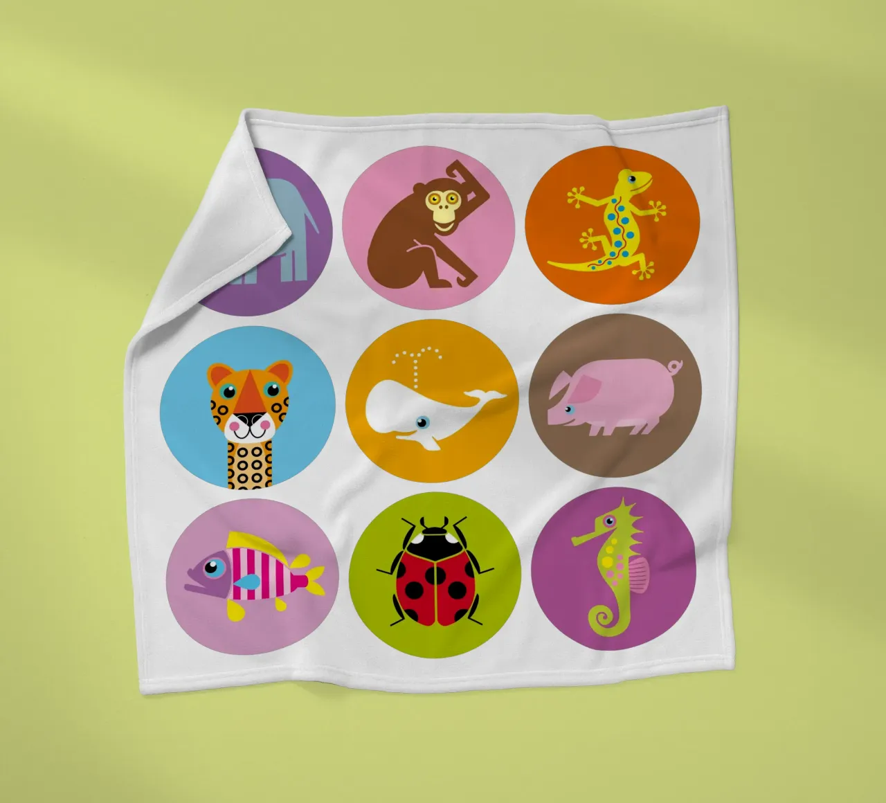 Animali - Set 01 coperta in pile da Looks n Brains