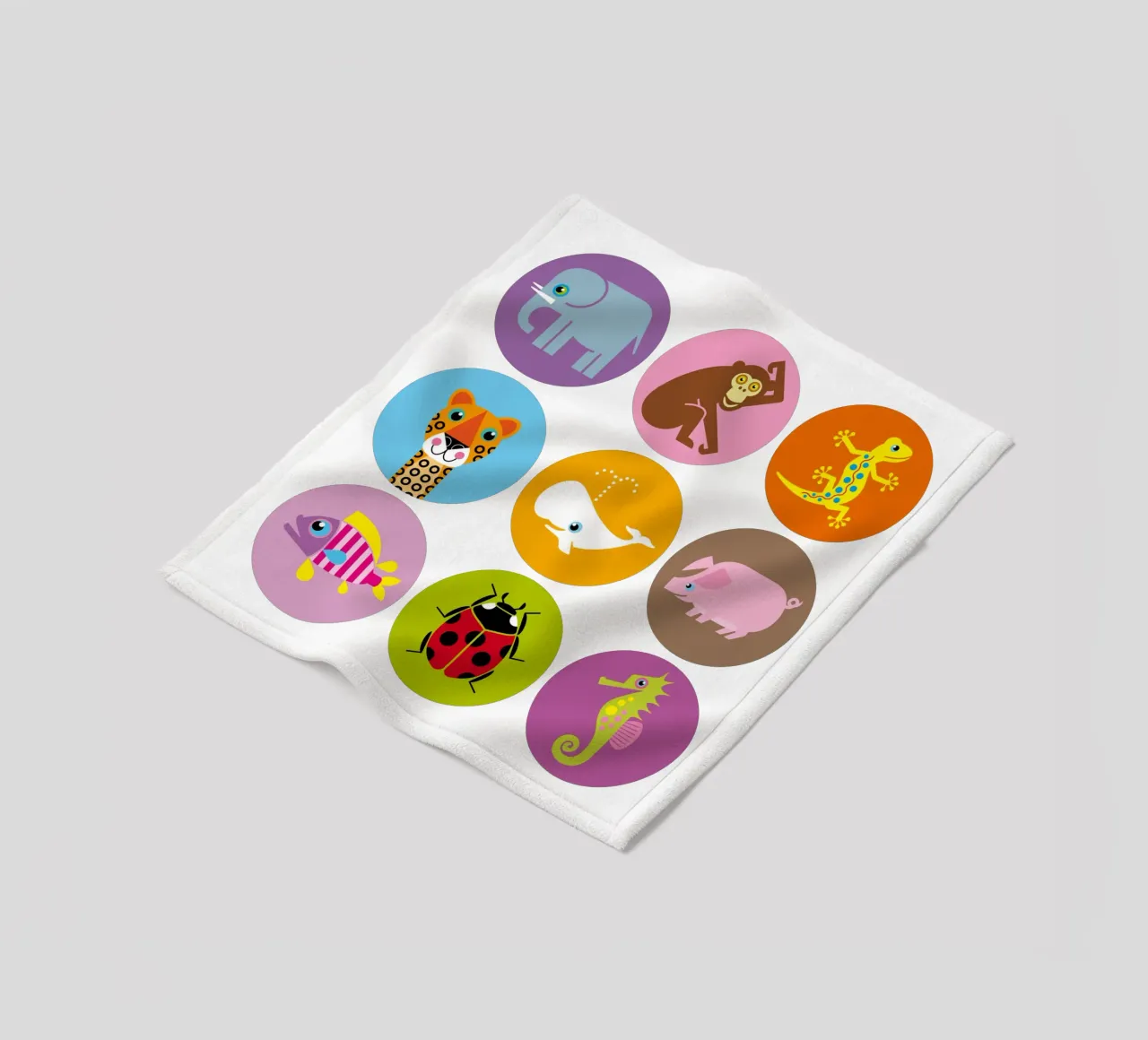 Animali - Set 01 coperta in pile da Looks n Brains