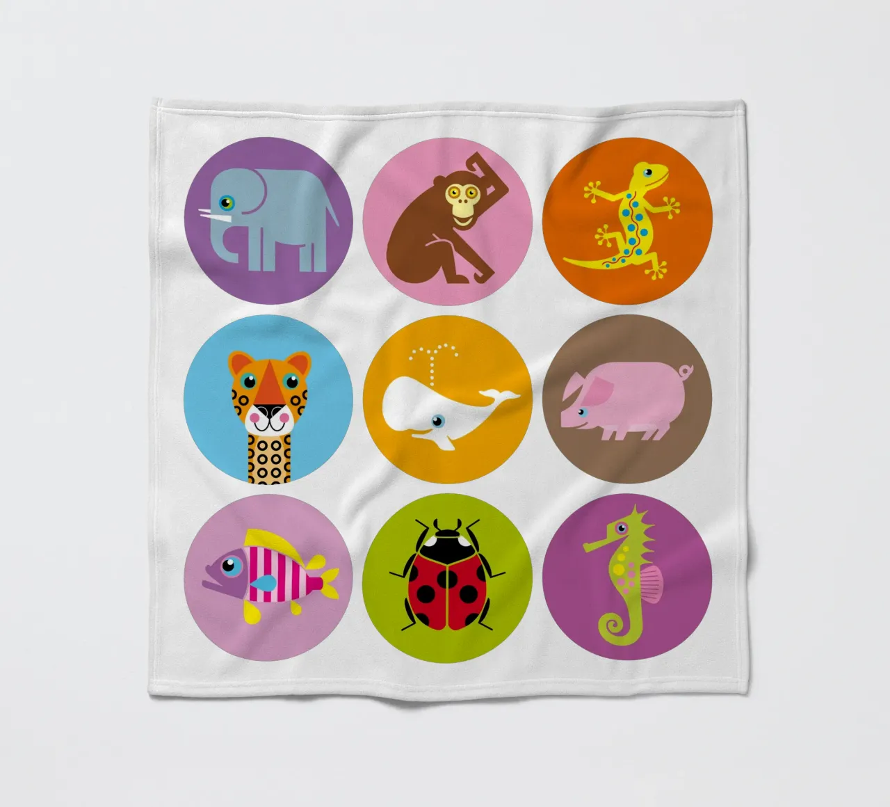 Animali - Set 01 coperta in pile da Looks n Brains