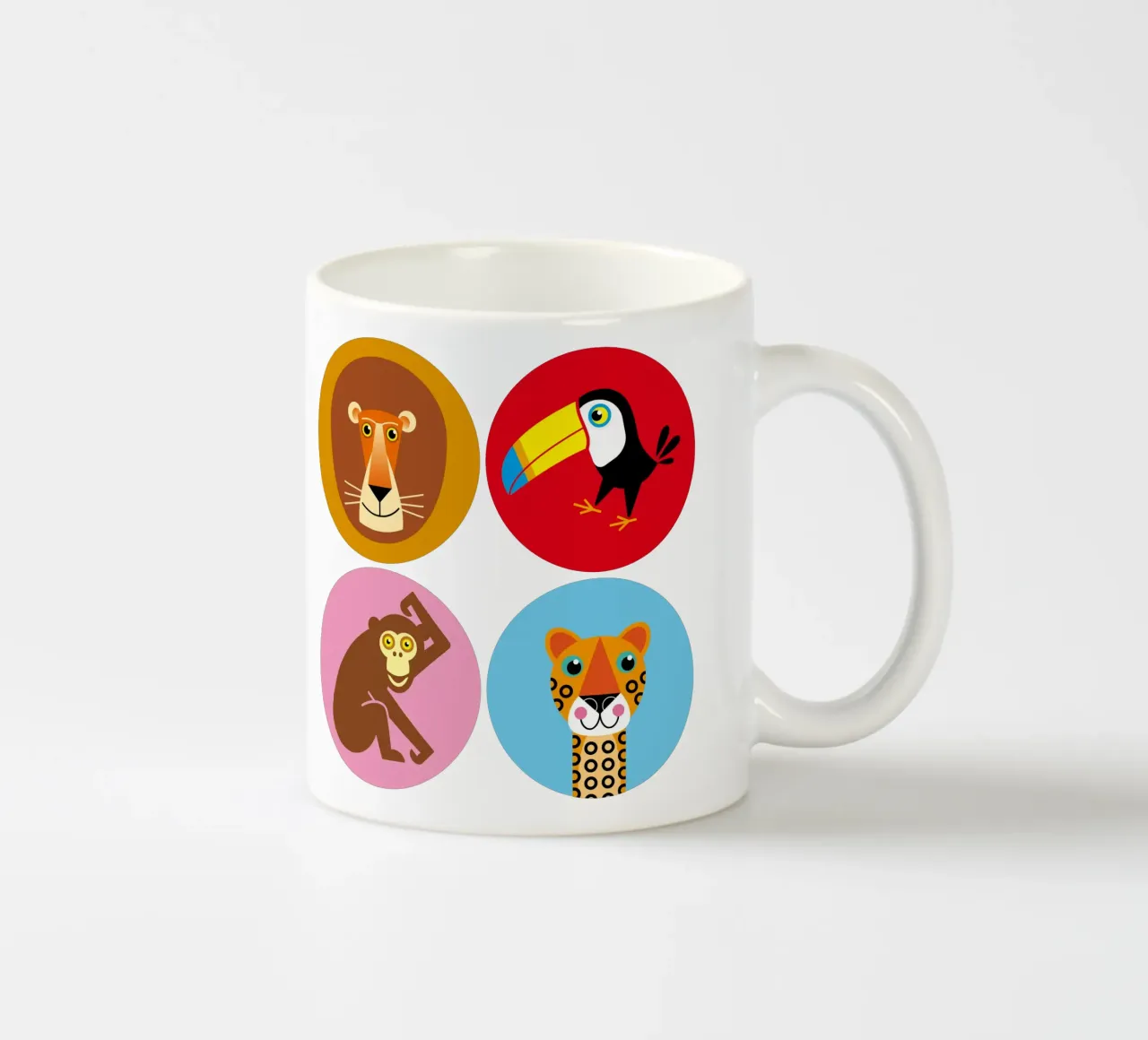 Animali - Set 02 tazza in ceramica da Looks n Brains