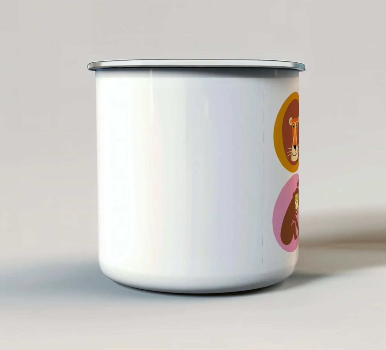 Tiere 01 tazza in smalto da Looks n Brains