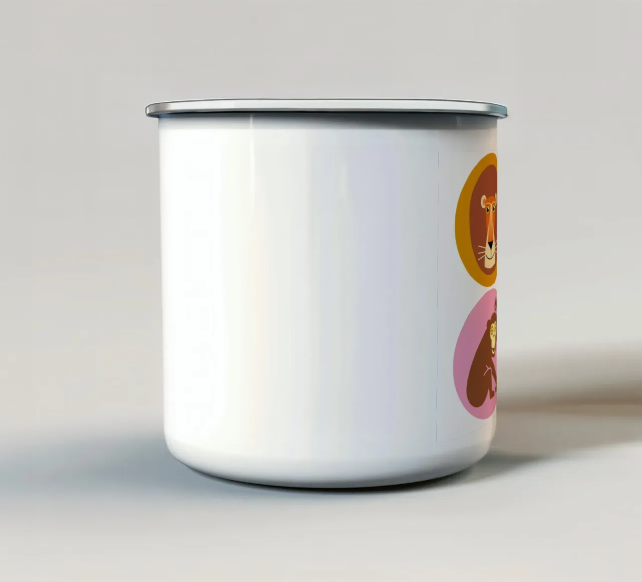 Tiere 01 tazza in smalto da Looks n Brains