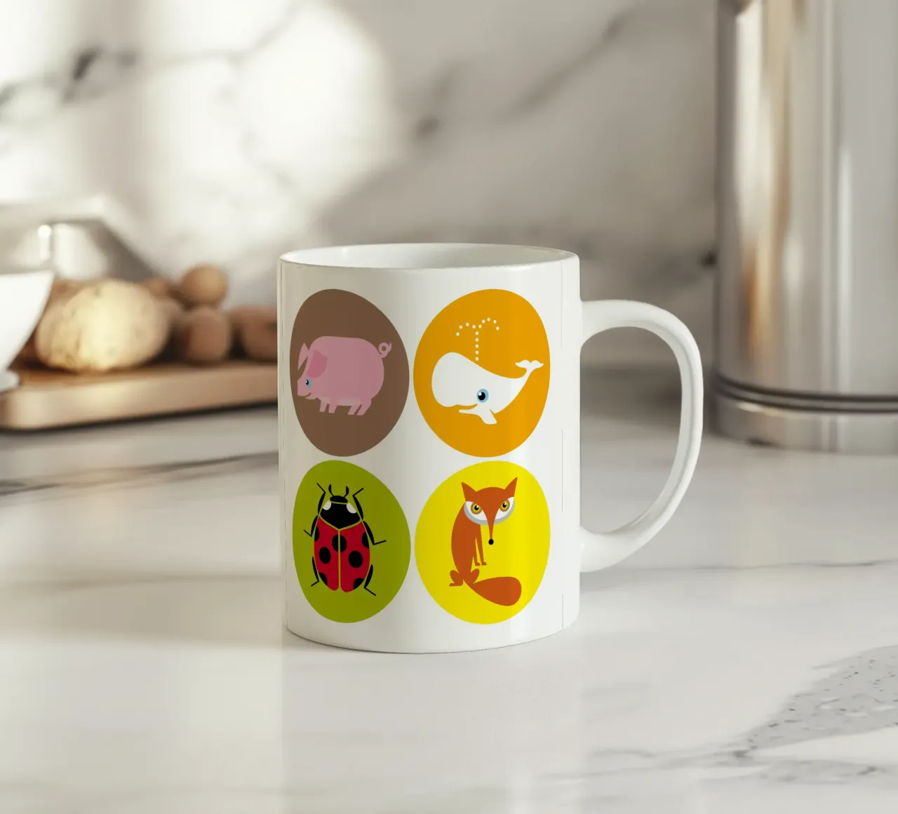 Tiere 02 tazza in ceramica da Looks n Brains