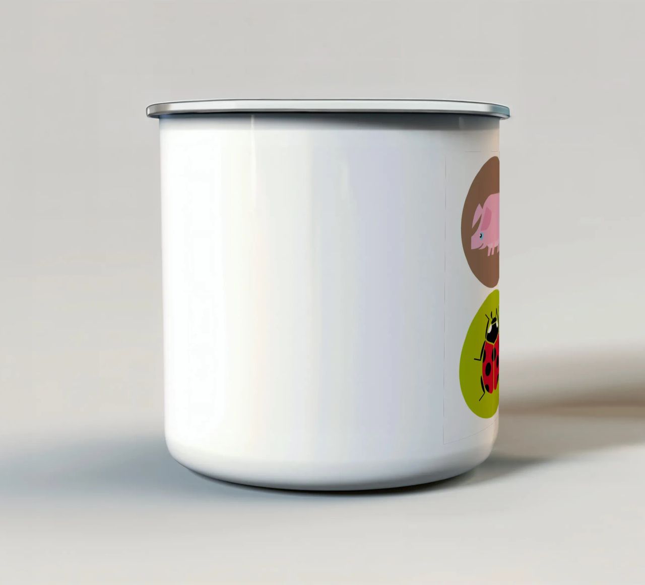 Tiere 02 tazza in smalto da Looks n Brains