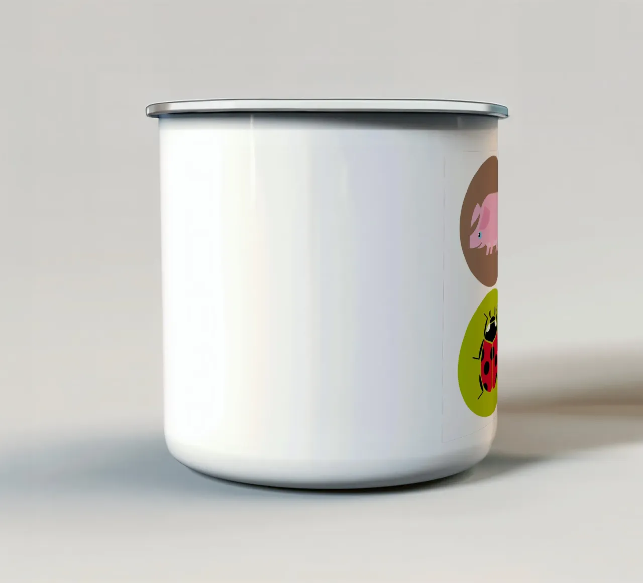 Tiere 02 tazza in smalto da Looks n Brains