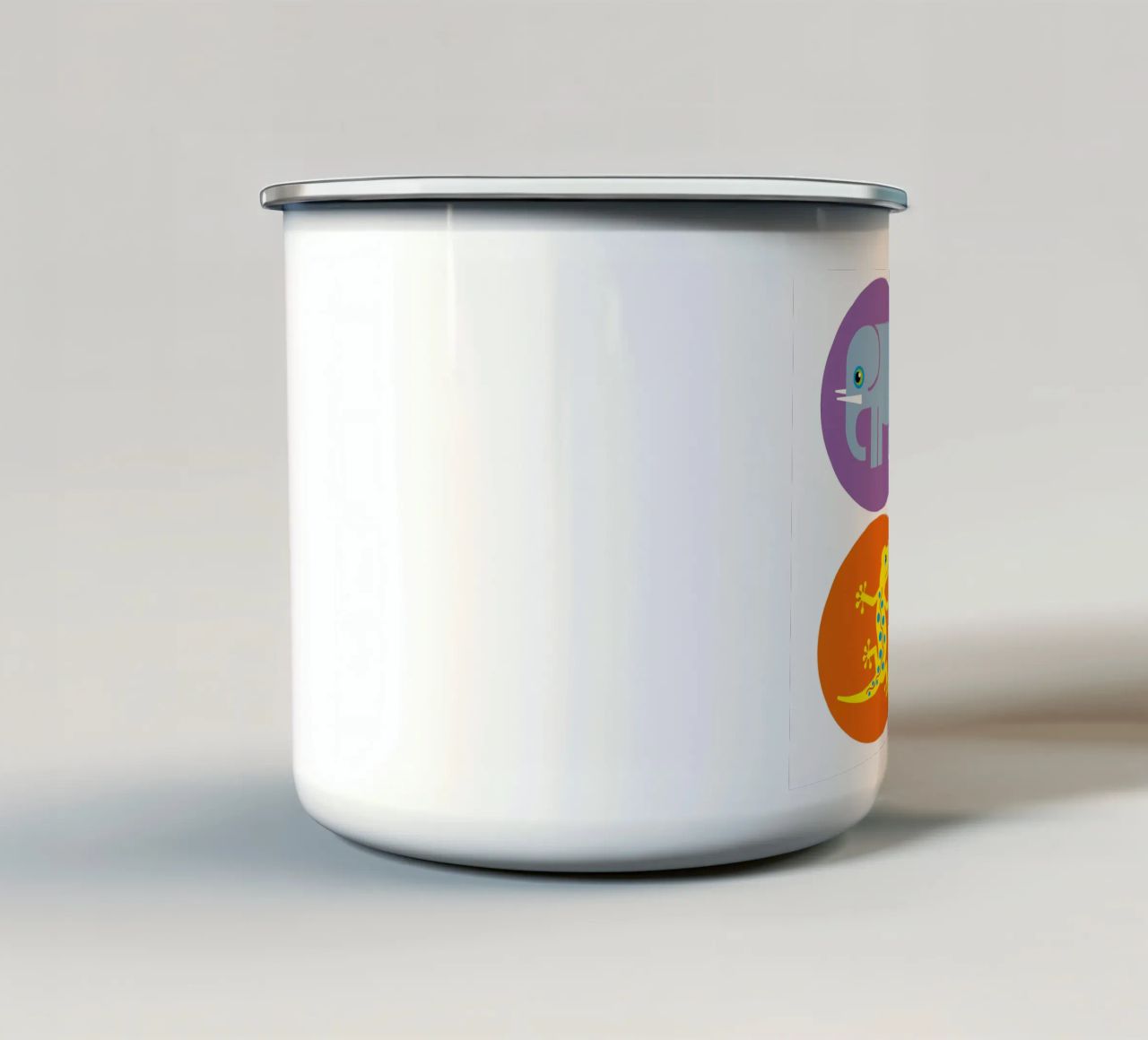 Tiere 03 tazza in smalto da Looks n Brains