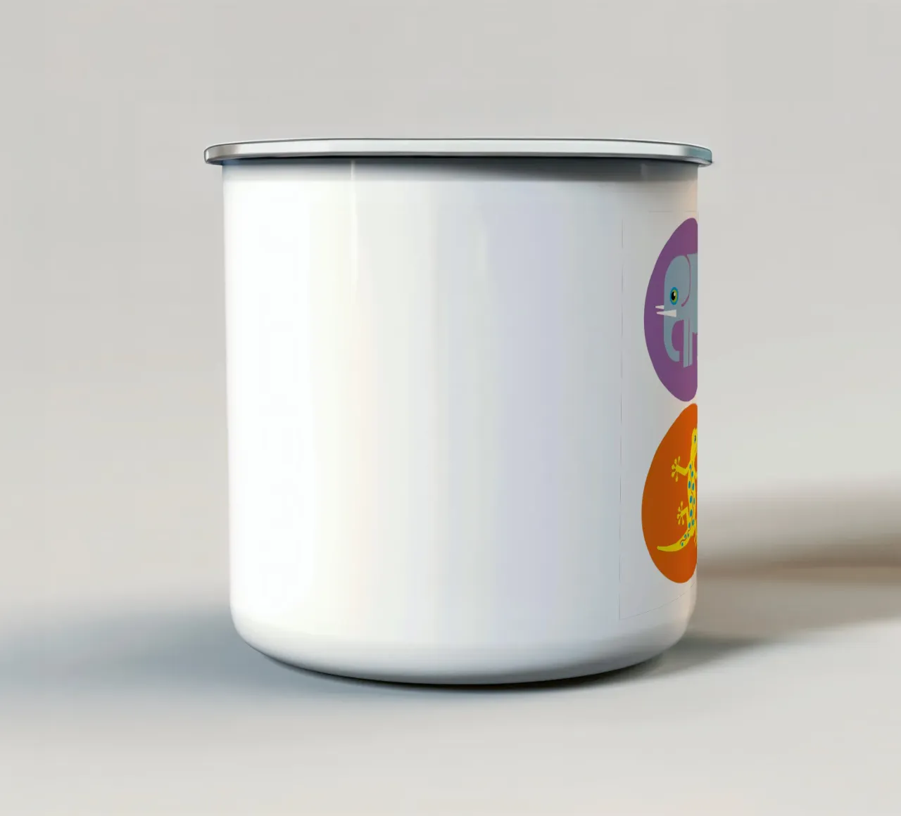 Tiere 03 tazza in smalto da Looks n Brains