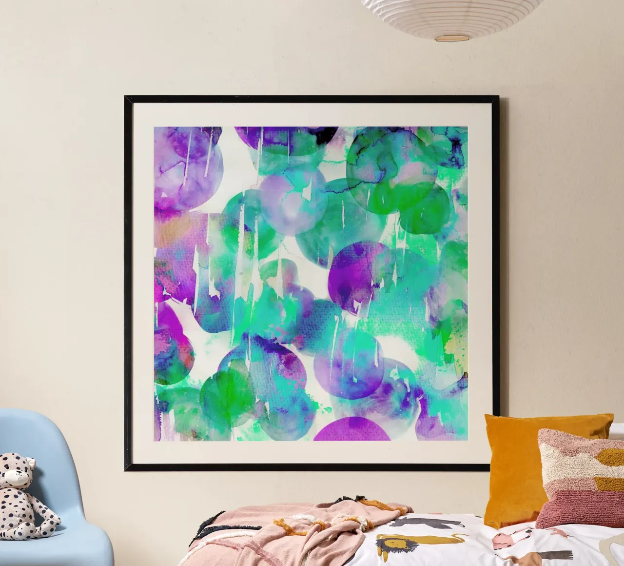 Glacial poster con telaio in alluminio da Amy Sia