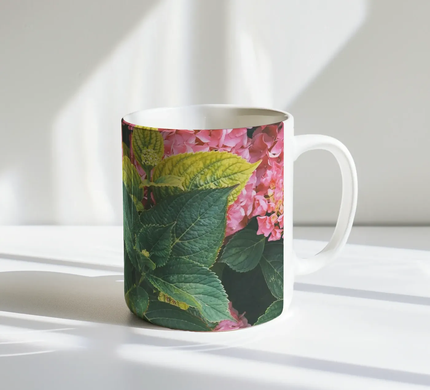 Hydrangea ceramic mug by Cassia Beck Photography