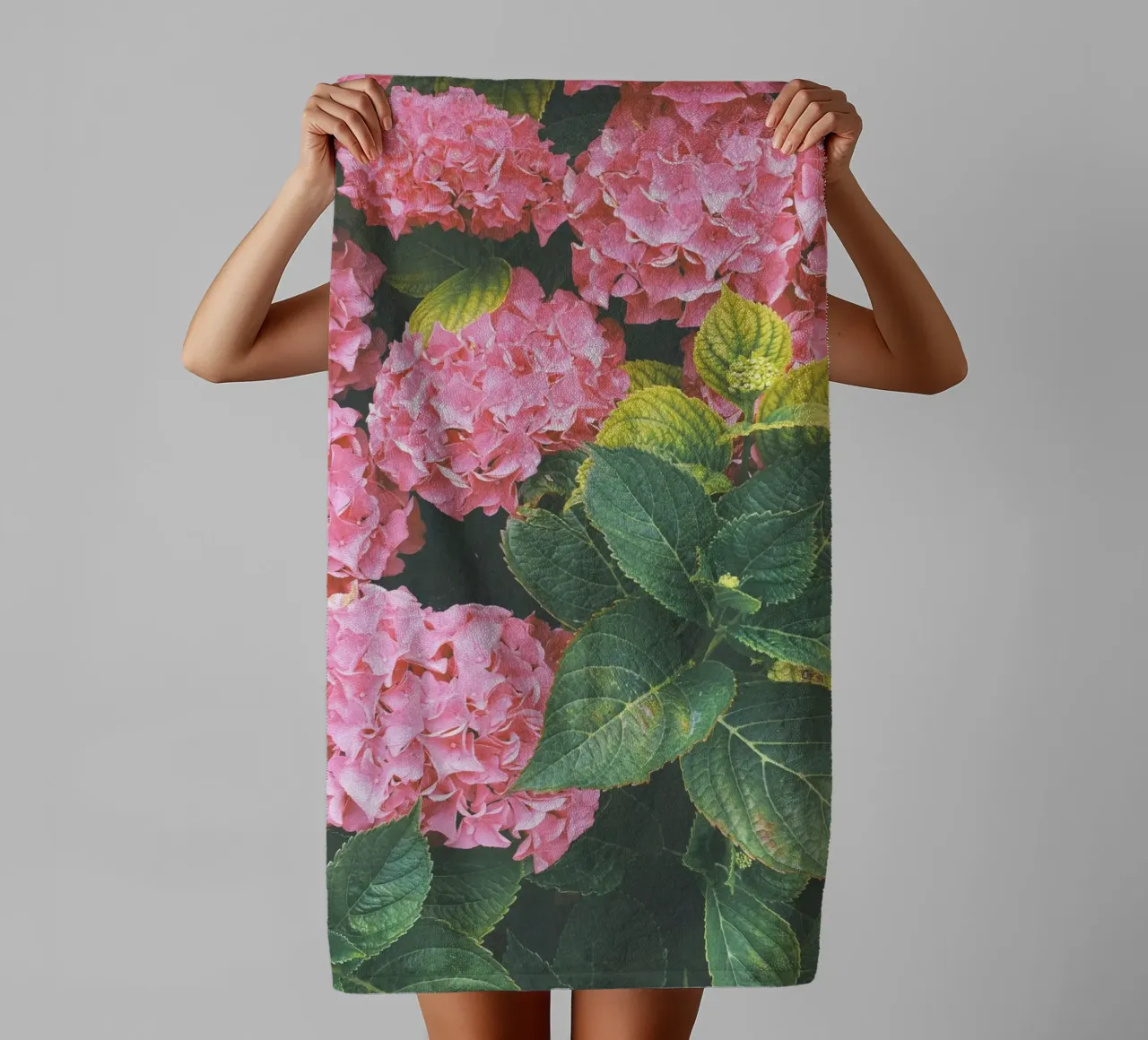 Hydrangea towel by Cassia Beck Photography