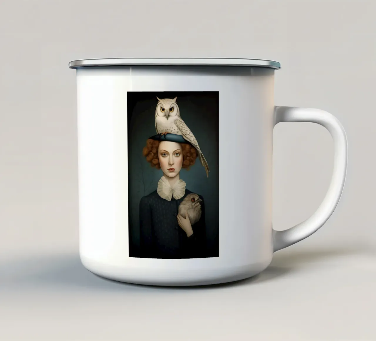 Bird Love tazza in smalto da christephania