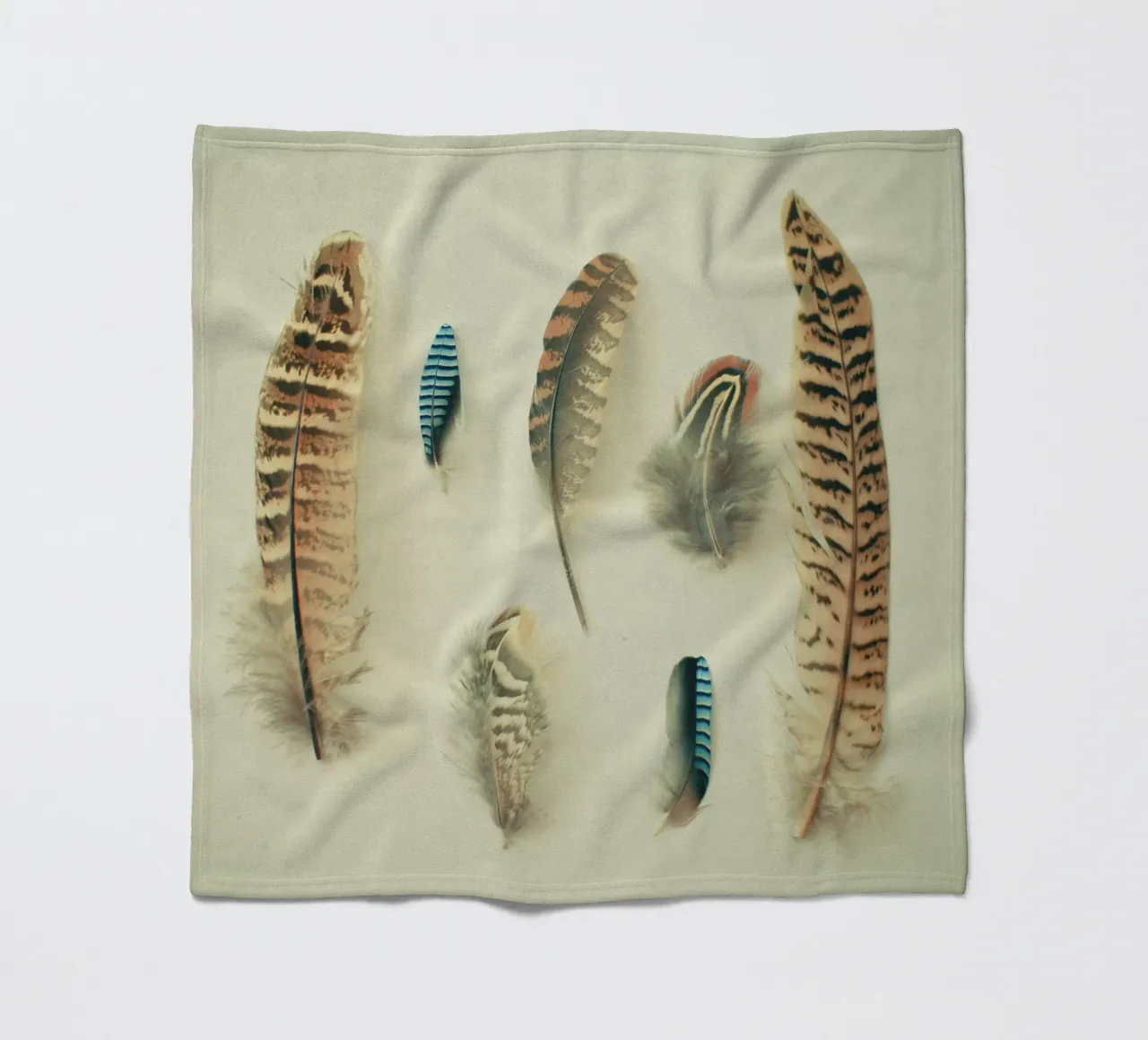 The Feather Collection fleece blanket by Cassia Beck Photography