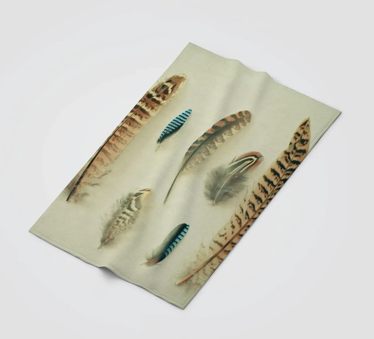 The Feather Collection fleece blanket by Cassia Beck Photography