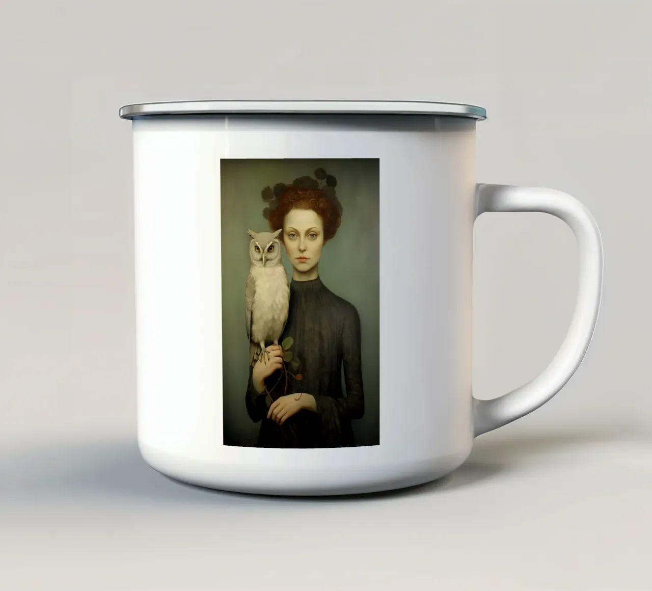 Owlive tazza in smalto da christephania
