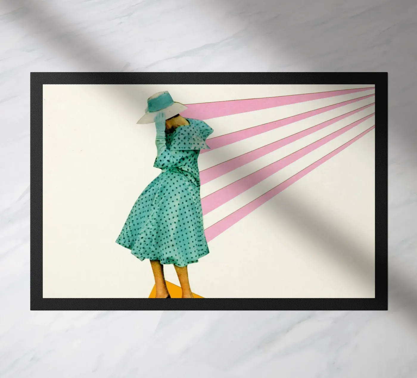 Windgepeitscht Fußmatte von Cassia Beck Collage