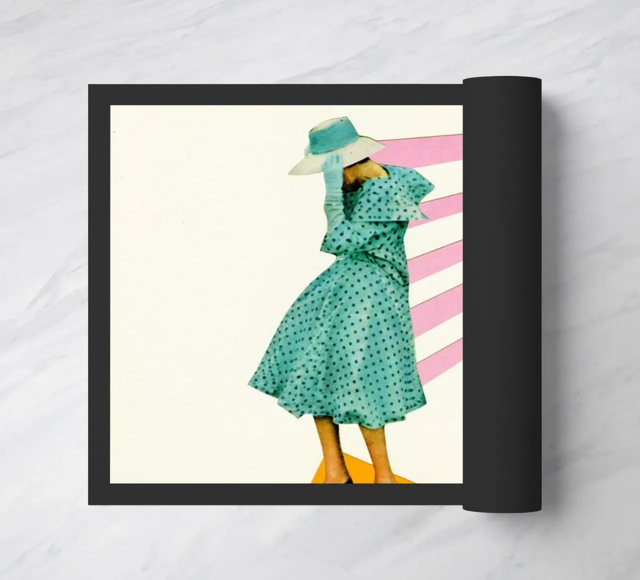 Windswept doormat by Cassia Beck Collage