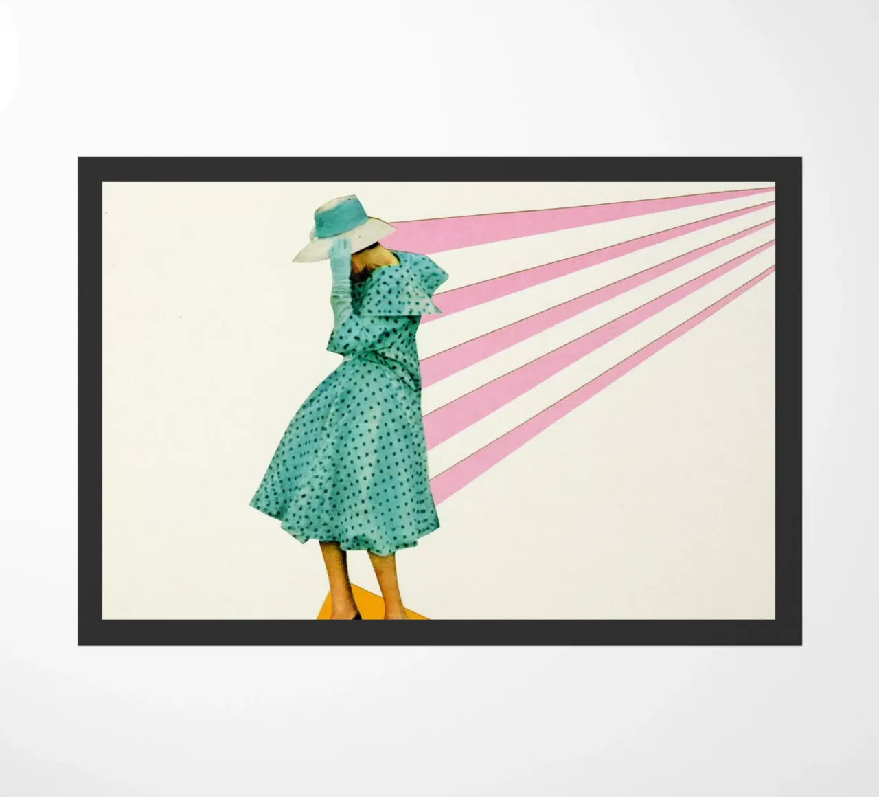 Windswept doormat by Cassia Beck Collage