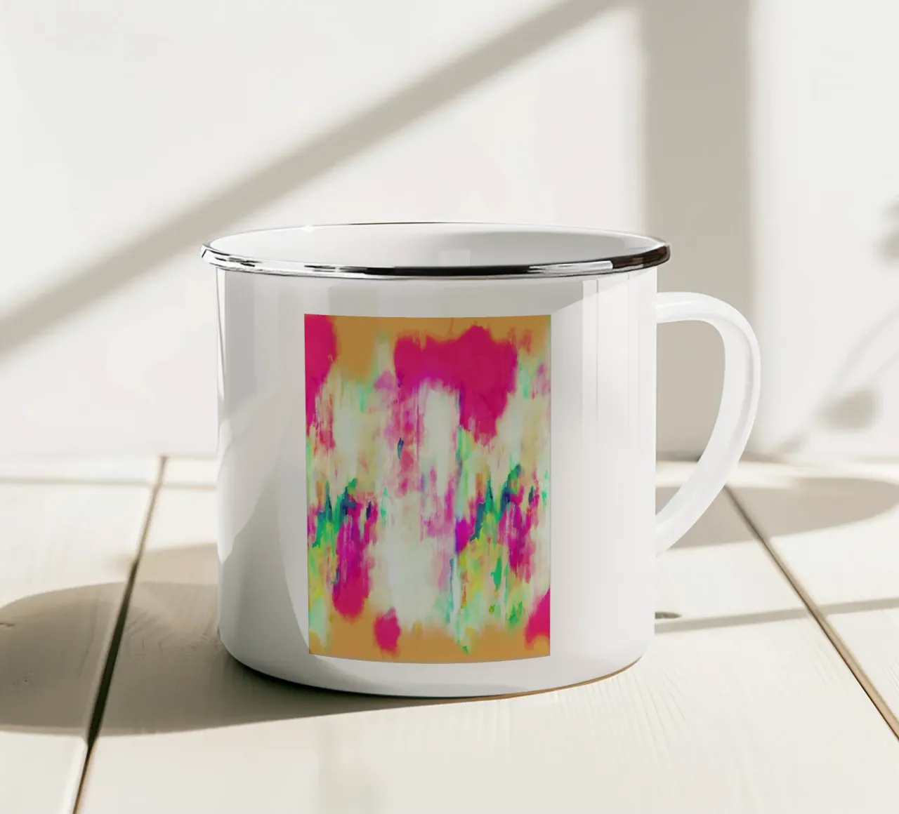 Electric Haze tazza in smalto da Amy Sia