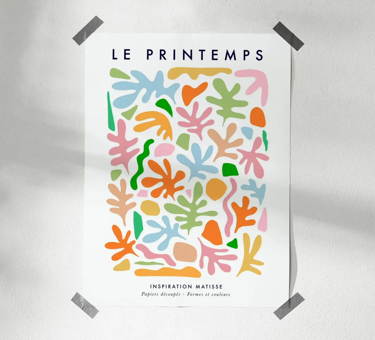 Le Printemps - Matisse ritaglia il collage Natura di primavera poster da Dominique Vari