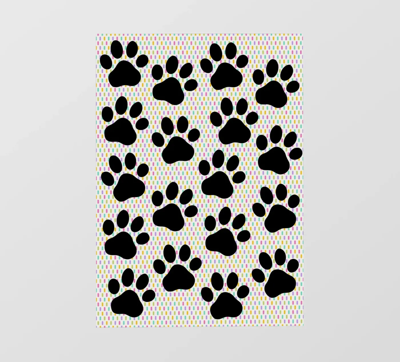 Cute paws pattern pellicola backlit da Happypatterns