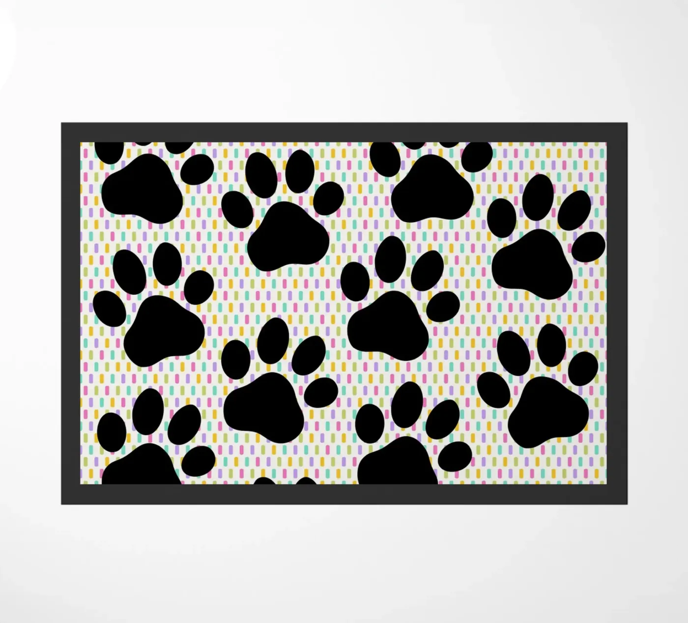 Cute paws pattern Fußmatte von Happypatterns