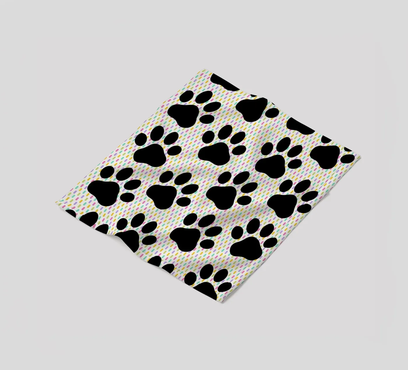 Cute paws pattern Fleecedecke von Happypatterns