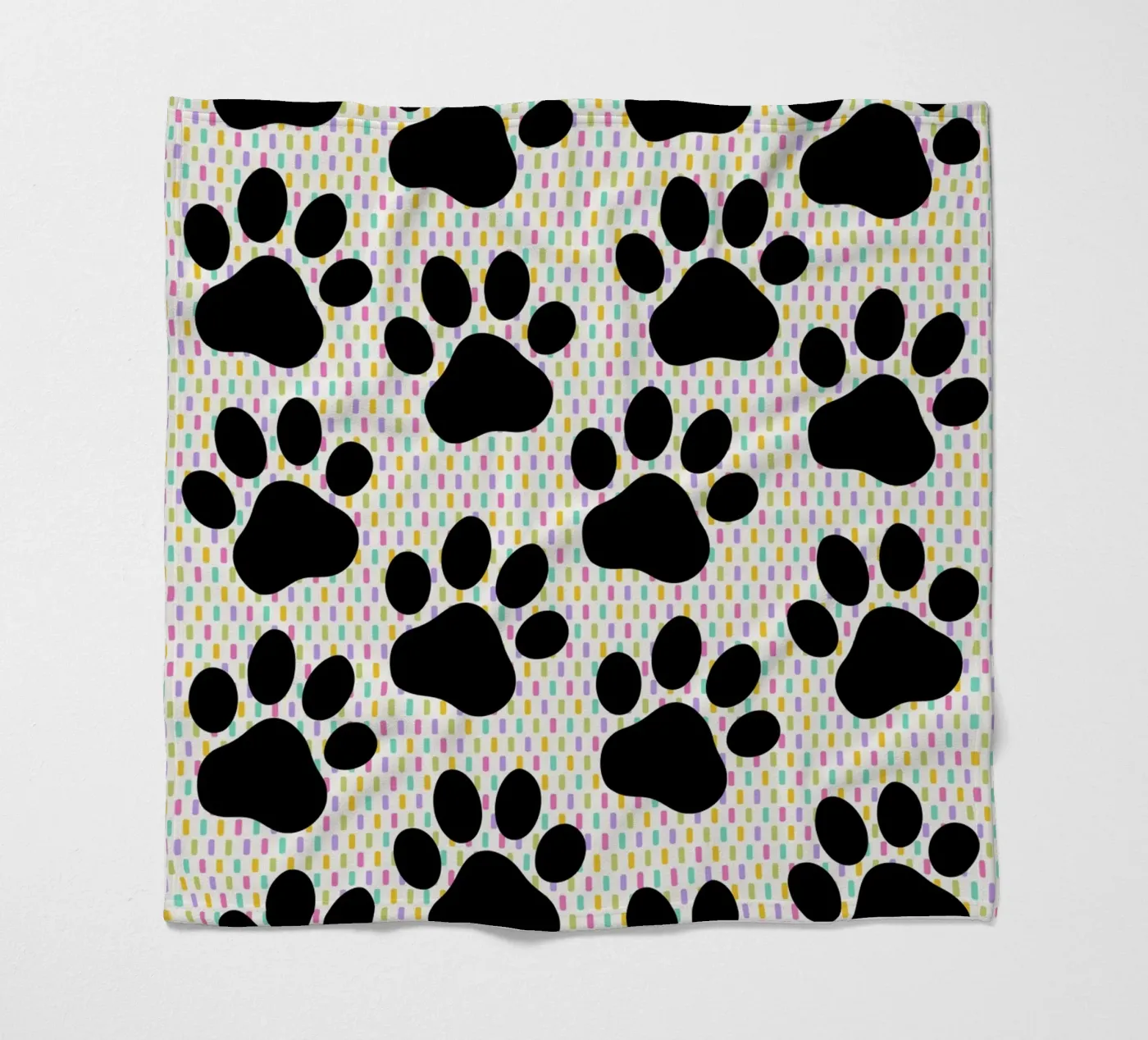 Cute paws pattern Fleecedecke von Happypatterns