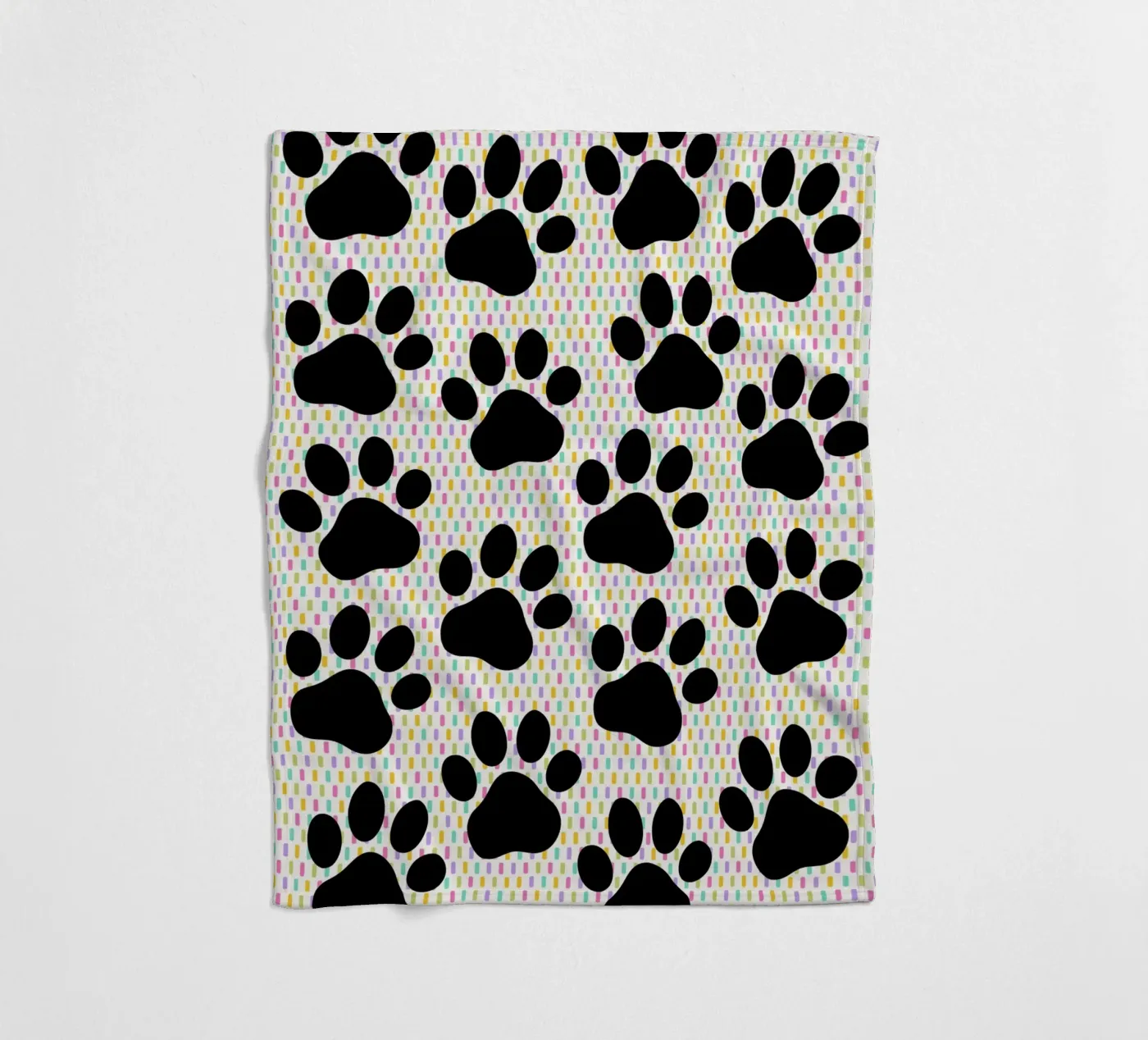 Cute paws pattern Fleecedecke von Happypatterns