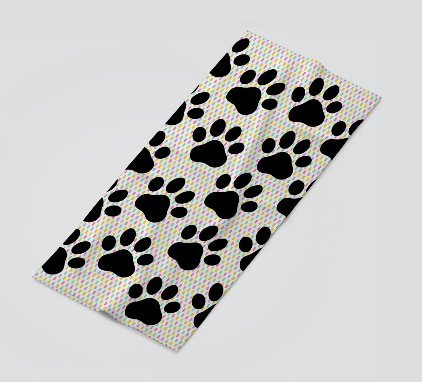 Cute paws pattern beach towel by Happypatterns
