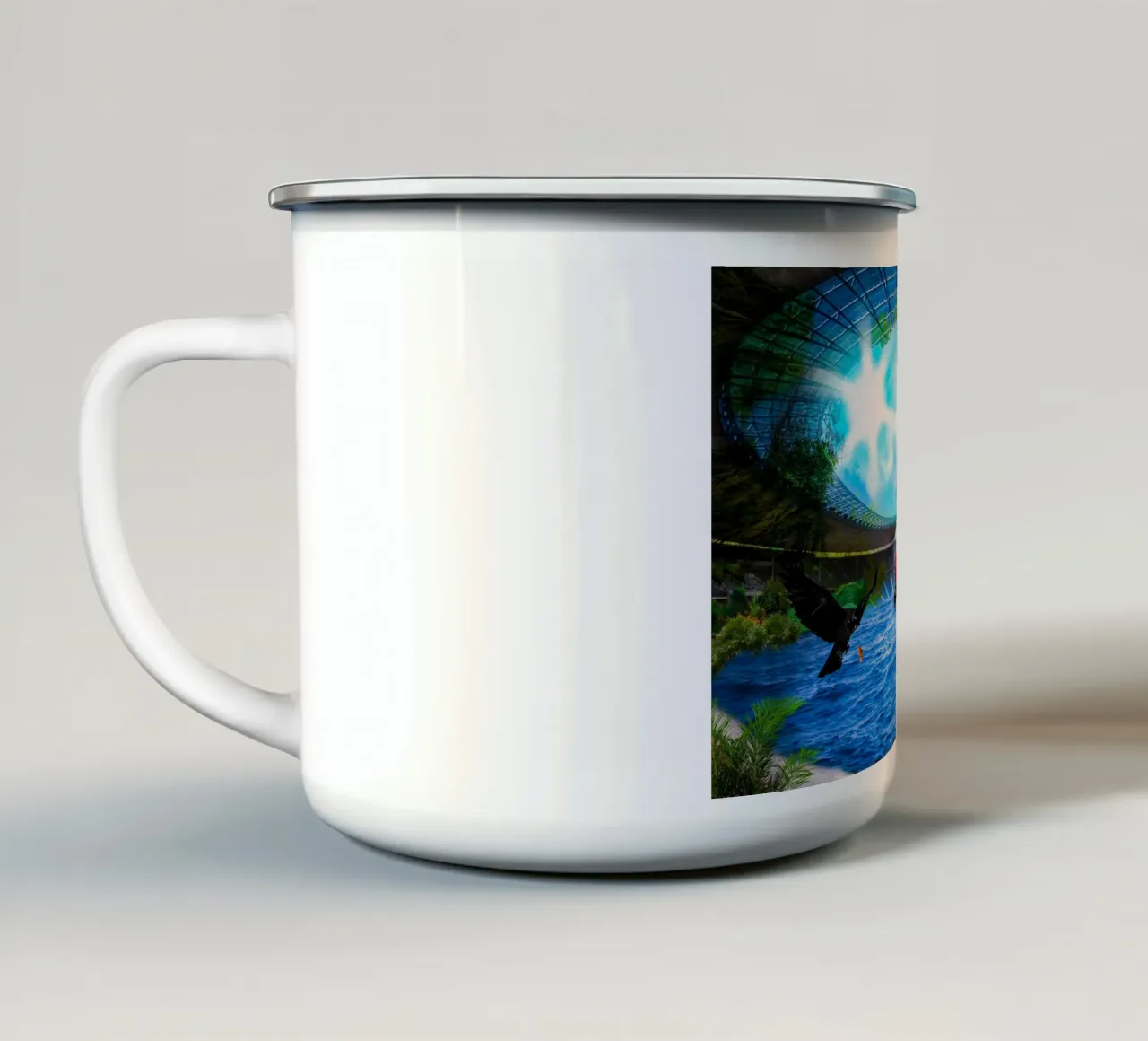 Berlino sott'acqua tazza in smalto da JOWW_items