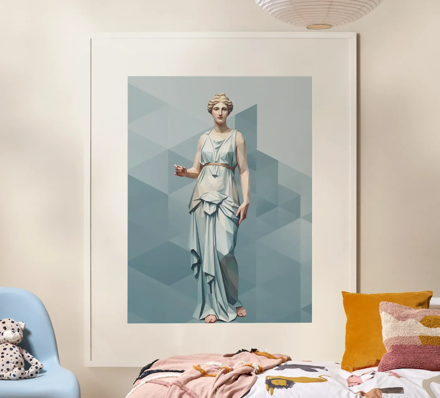 Afrodite Low Poly poster da Classical Modern Art