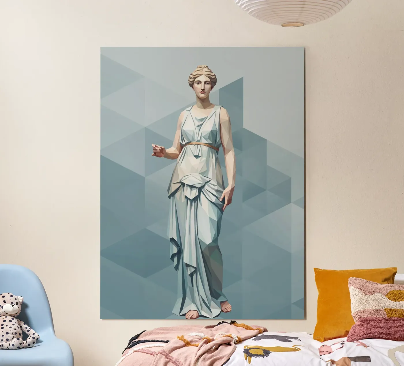 Afrodite Low Poly poster da Classical Modern Art