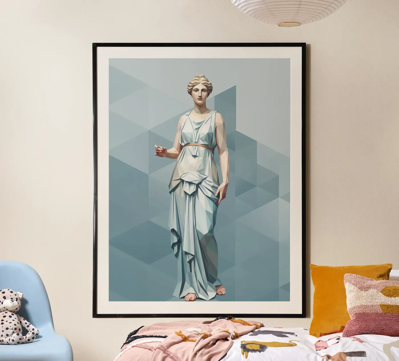 Afrodite Low Poly poster da Classical Modern Art