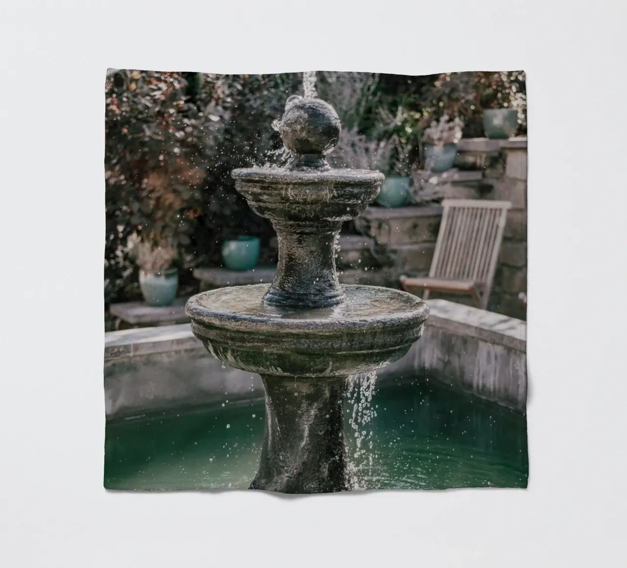Nostalgia della fontana coperta in pile da Carinaprint