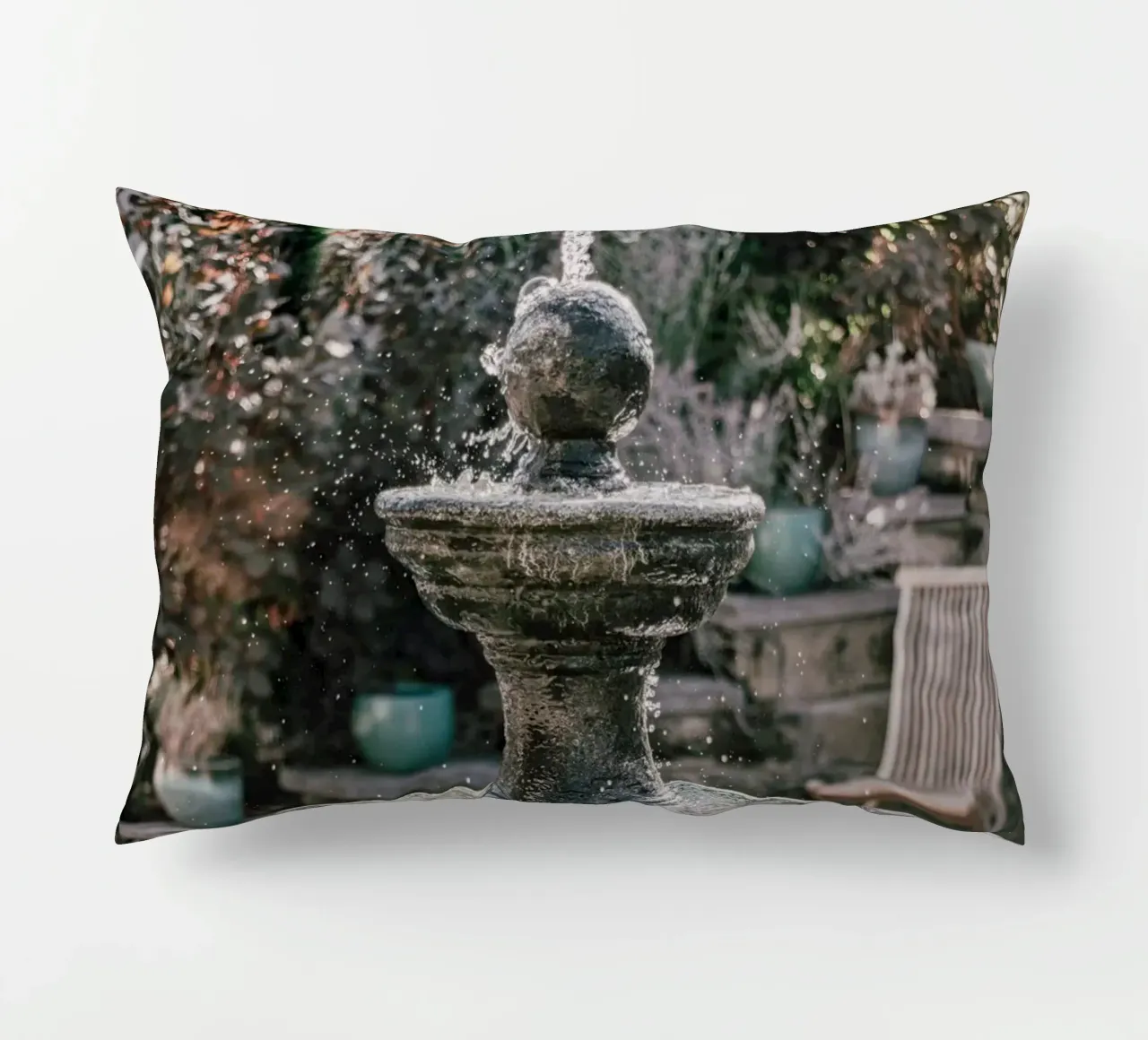 Nostalgia della fontana cuscino da Carinaprint