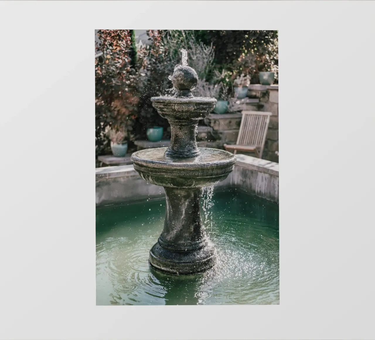 Nostalgia della fontana telo in pvc da Carinaprint