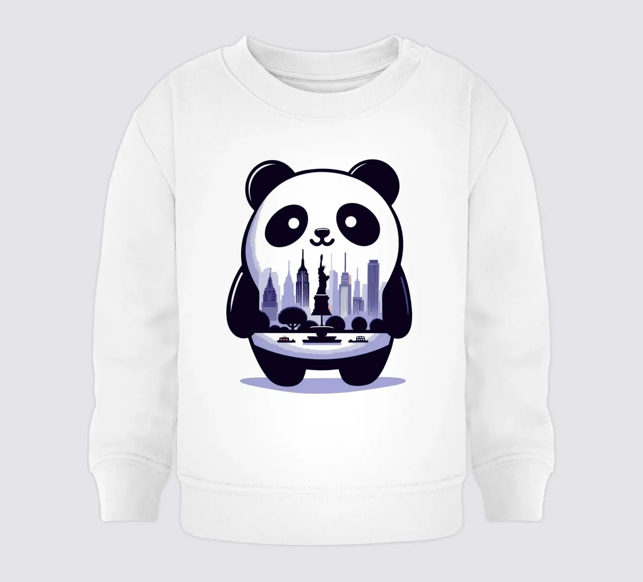 panda di città felpa neonato da artdesign1985
