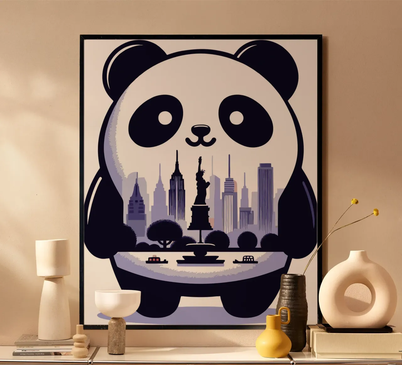 Stadtpanda Poster von artdesign1985