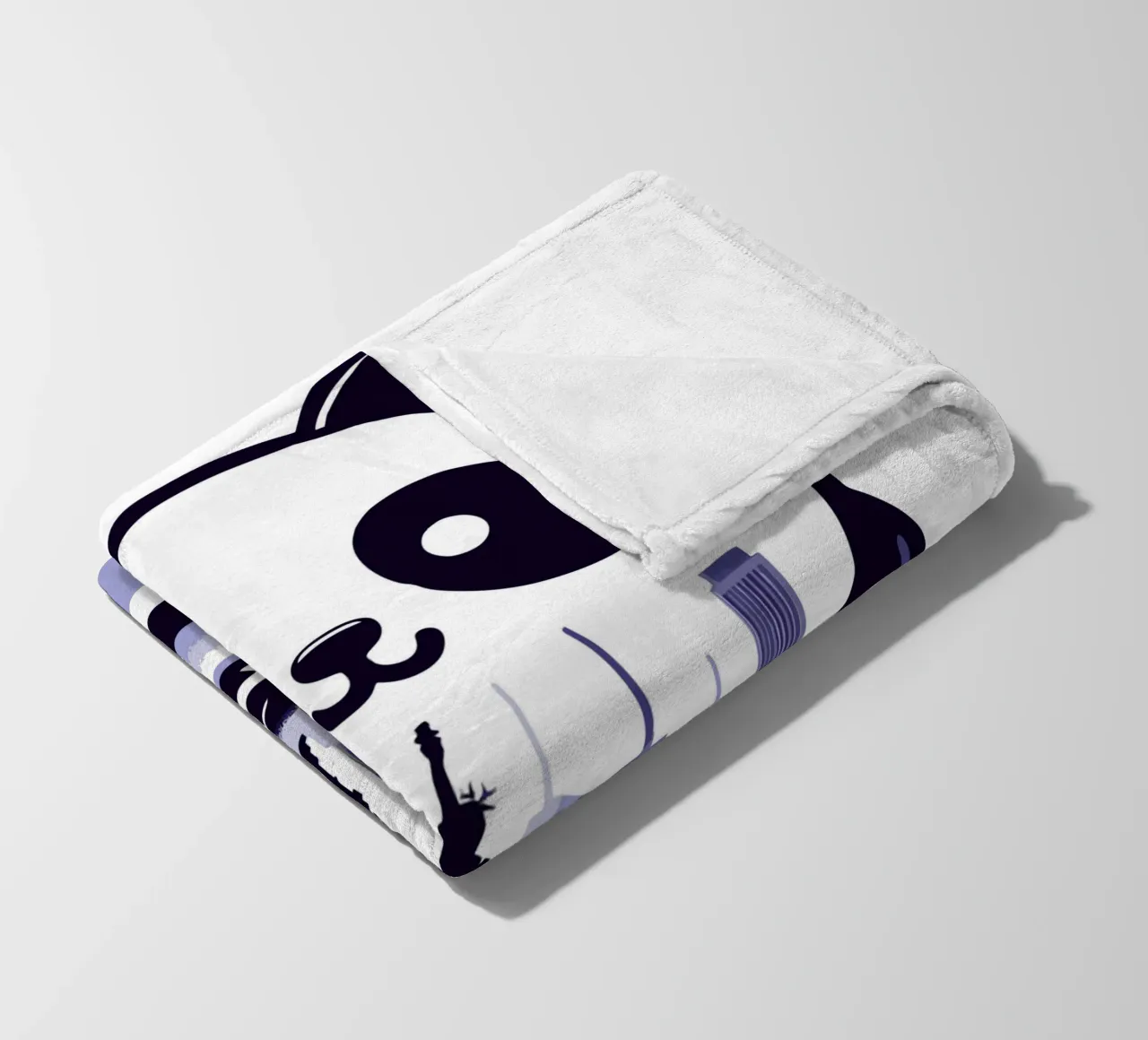 Stadtpanda Fleecedecke von artdesign1985