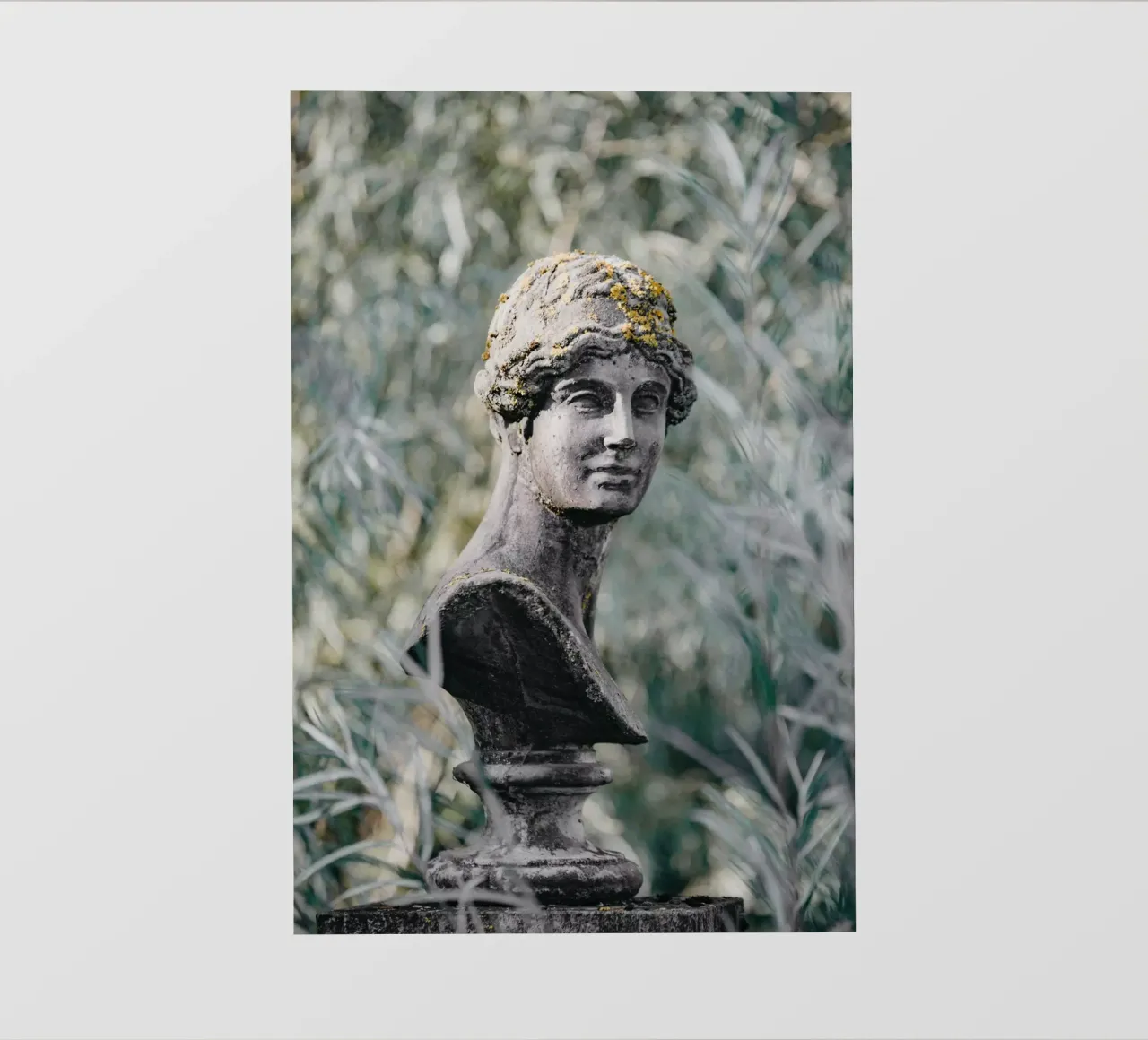Nostalgica statua di pietra pellicola backlit da Carinaprint