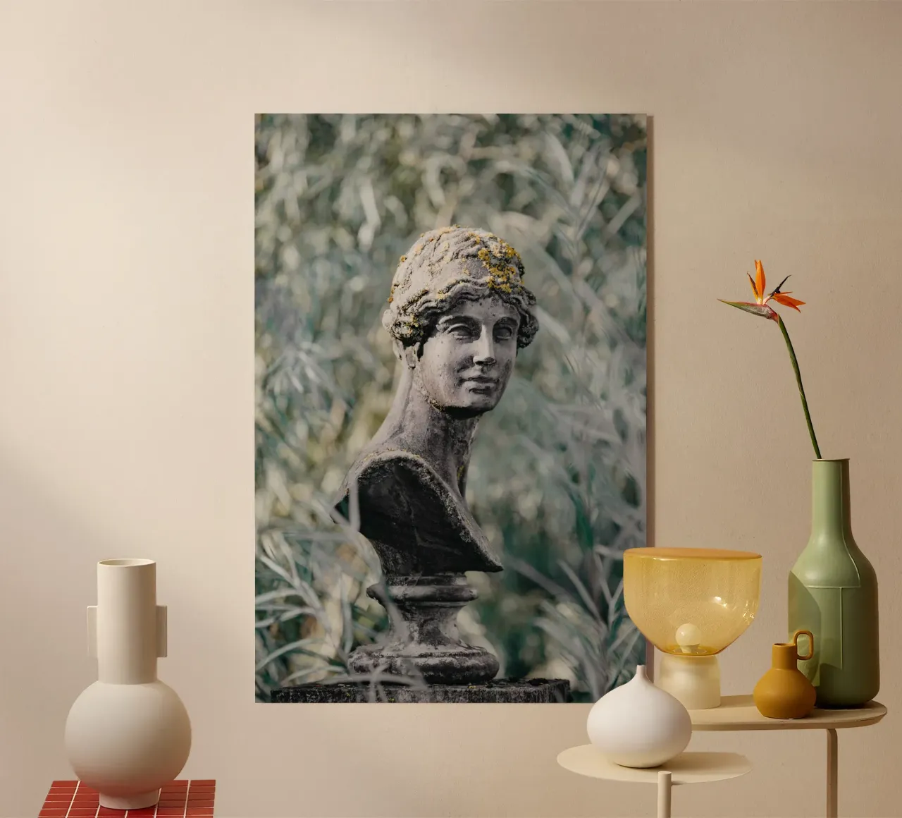 Nostalgica statua di pietra plexiglass da Carinaprint