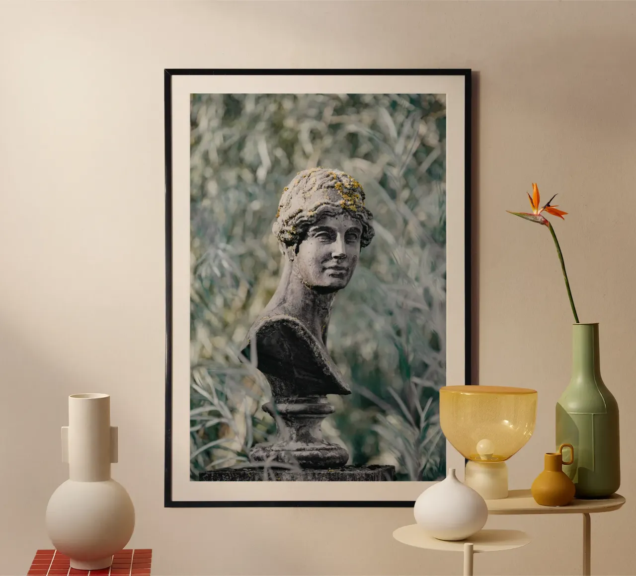 Nostalgica statua di pietra carta hahnemühle da Carinaprint