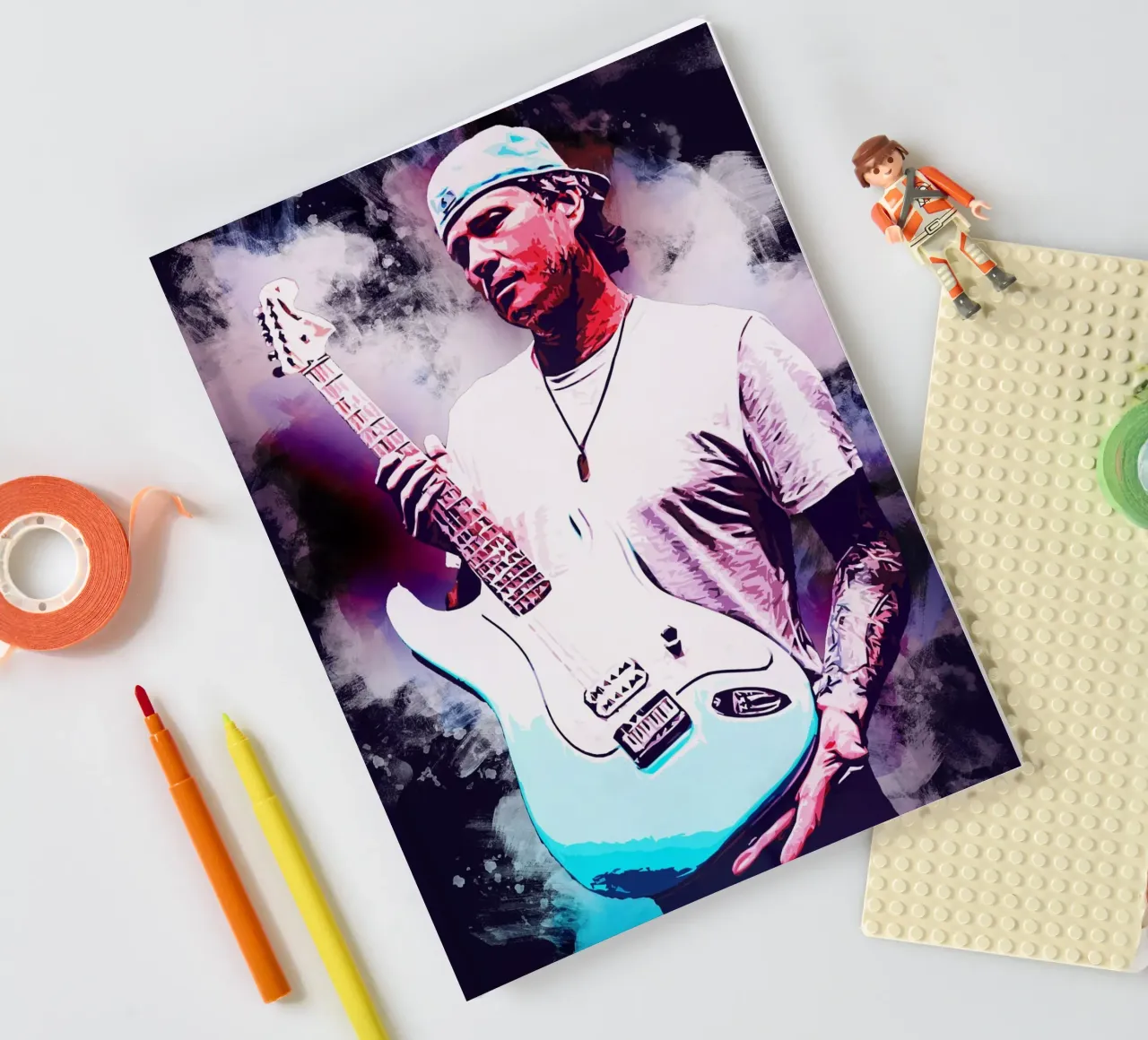 Art of Tom Delonge notebook by neonartroom