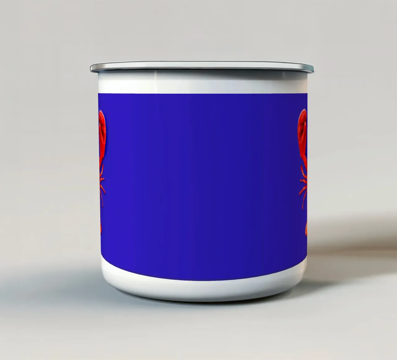 Lotta all'aragosta tazza in smalto da 360brain