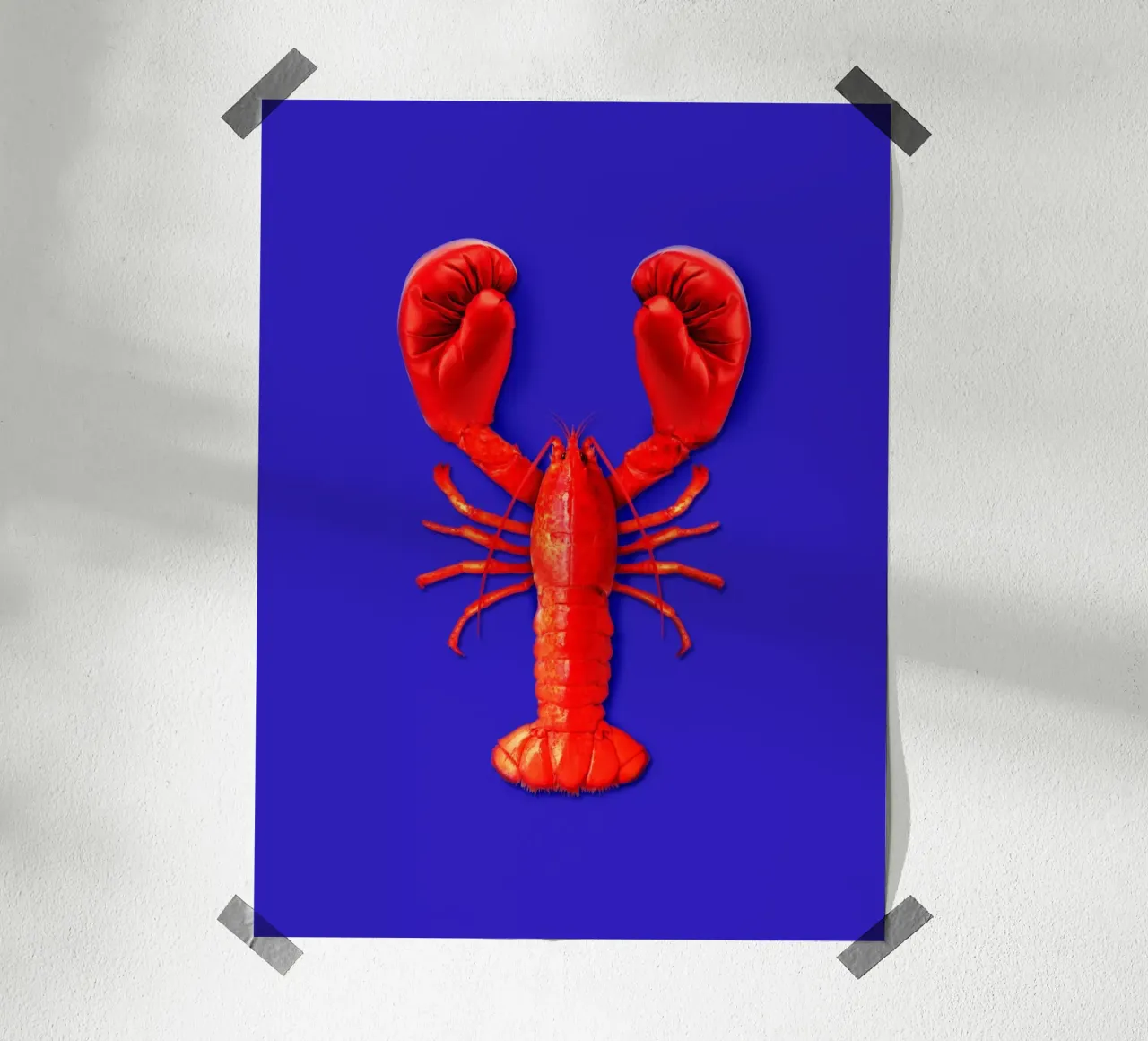 Lotta all'aragosta poster con telaio in alluminio da 360brain