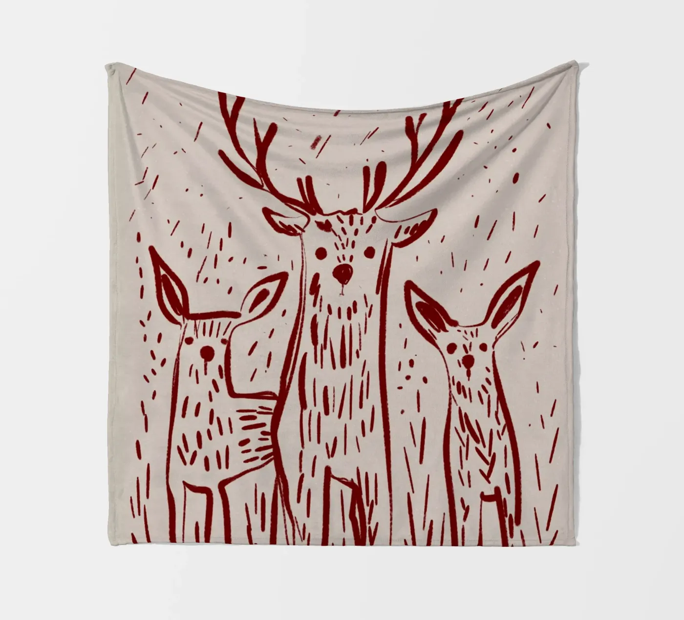 Three Deers Fleecedecke von treechild