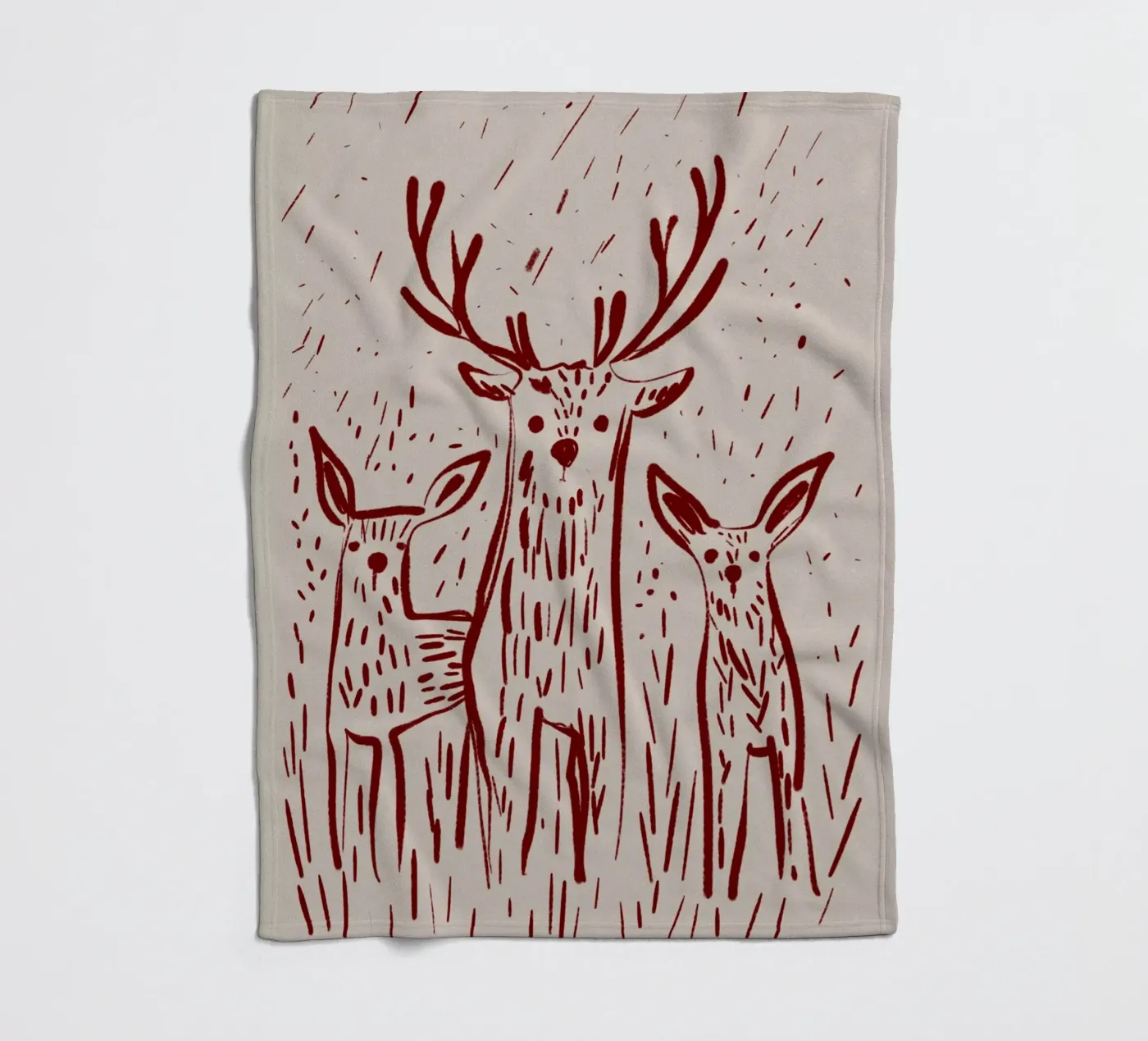 Three Deers Fleecedecke von treechild